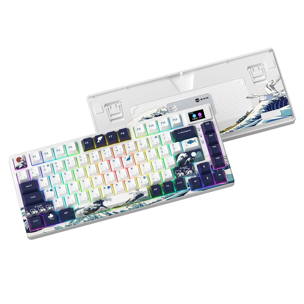 XVX S-K80 Gasket Mounted 75% Mechanical Keyboard with Smart Display - xvxchannel