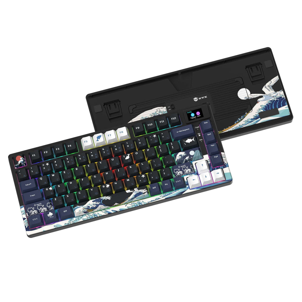 XVX S-K80 Gasket Mounted 75% Mechanical Keyboard with Smart Display - xvxchannel