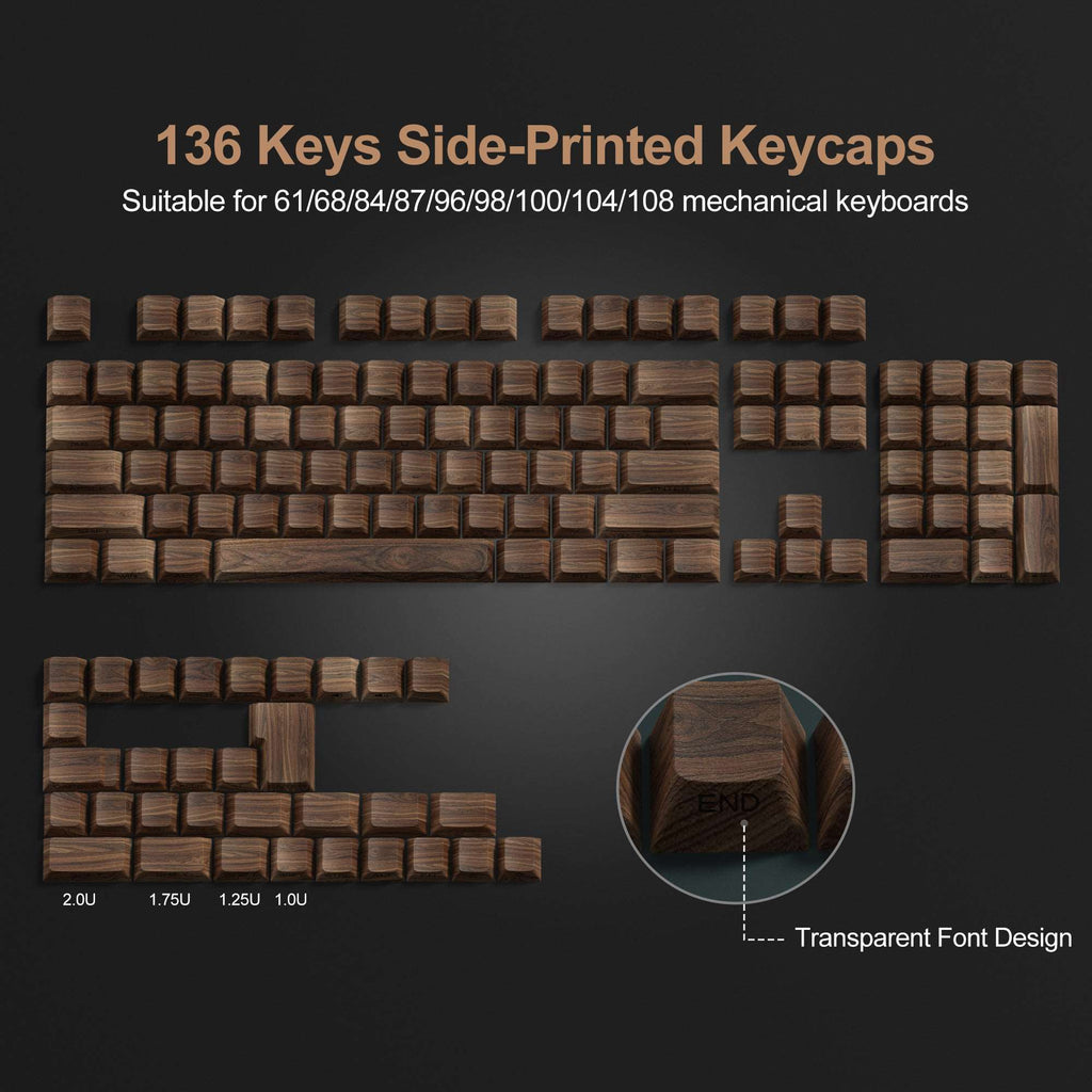 XVX  Side-Printed Cherry Profile Dye Sublimation PBT Keycap Set (136-Key) - xvxchannel